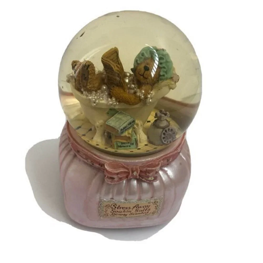 Music Box Musical Globes Stress Away Angel among & Vegas over the waves X3 Lot